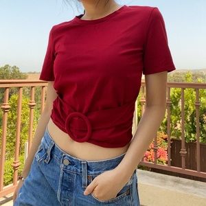 ❌ SOLD ❌ Red Zara Trafaluc top